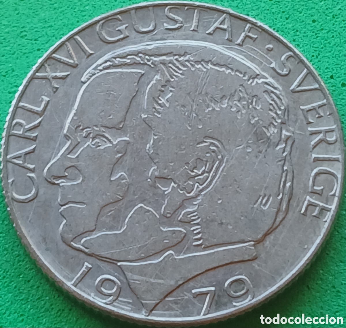 Monedas antiguas de Europa: Suecia 1 corona 1979 km#852