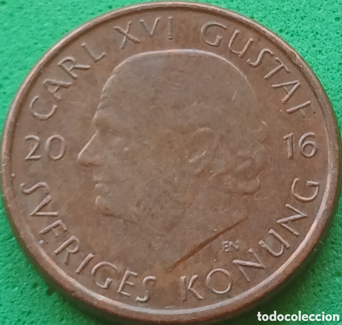 Monedas antiguas de Europa: Suecia 1 corona 2016 km#928
