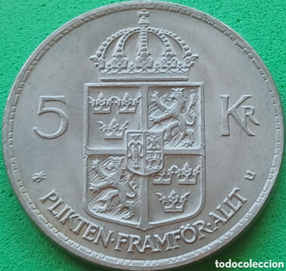 Monedas antiguas de Europa: Suecia 5 coronas 1972 km#846
