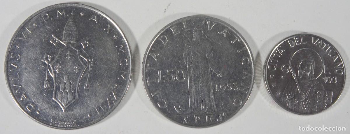 Monnaies anciennes de Europe: LOTE DE 3 ANTIGUAS MONEDAS VATICANO, VER FOTOS