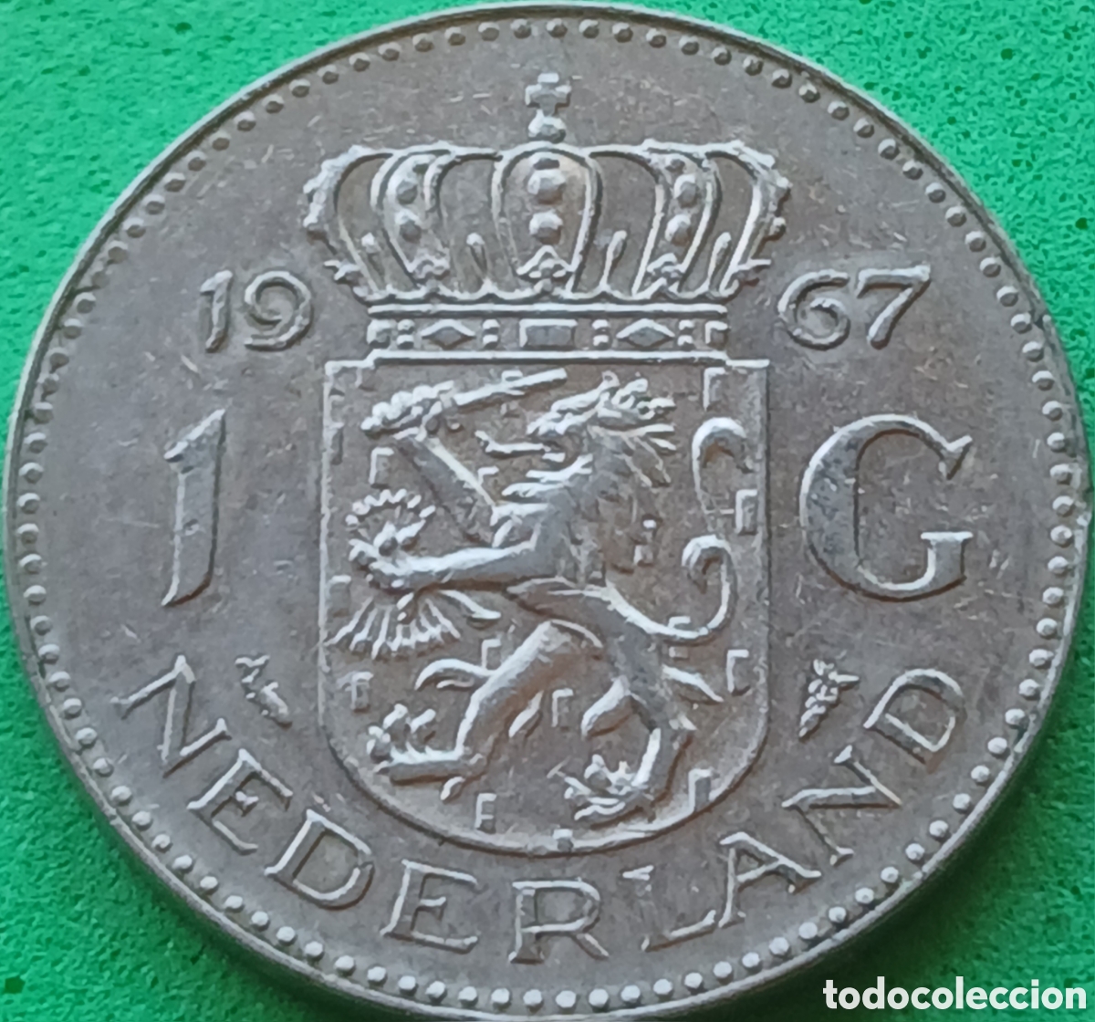 Monedas antiguas de Europa: Pa&iacute;ses Bajos 1 gulden 1967 km#184a