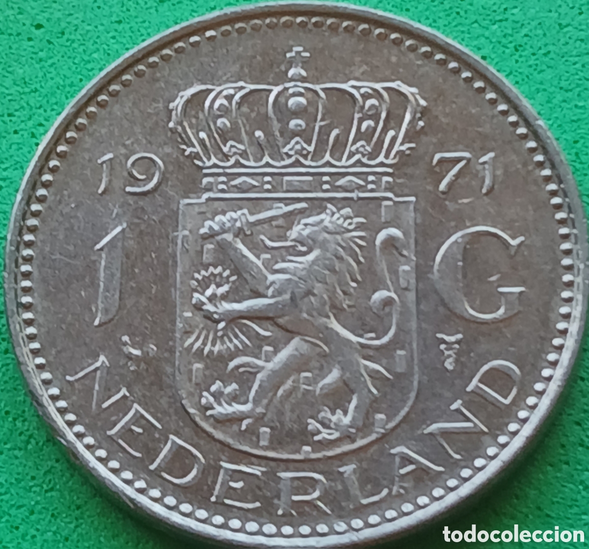 Monedas antiguas de Europa: Pa&iacute;ses Bajos 1 gulden 1971 km#184a