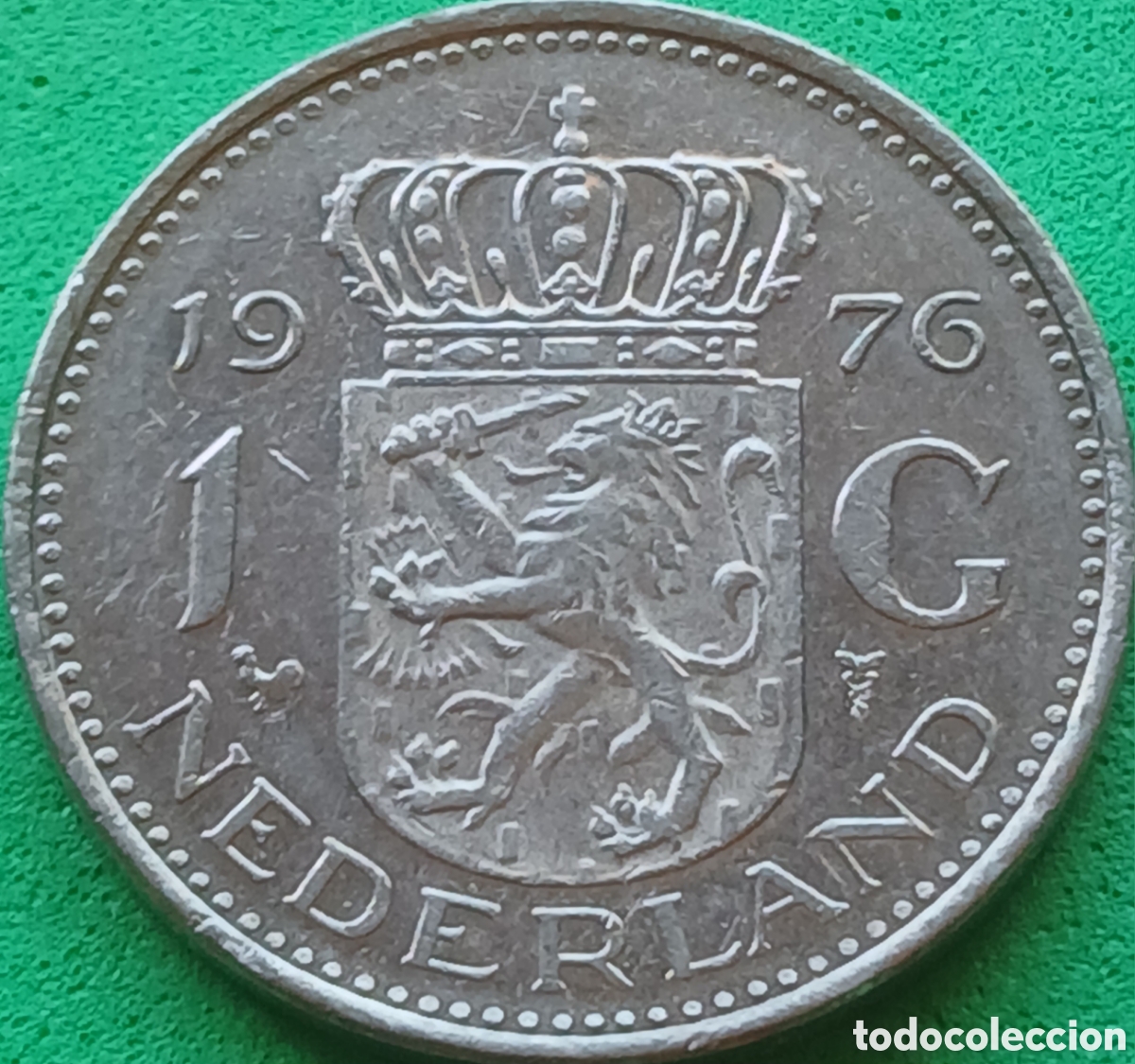 Monedas antiguas de Europa: Pa&iacute;ses Bajos 1 gulden 1976 km#184a