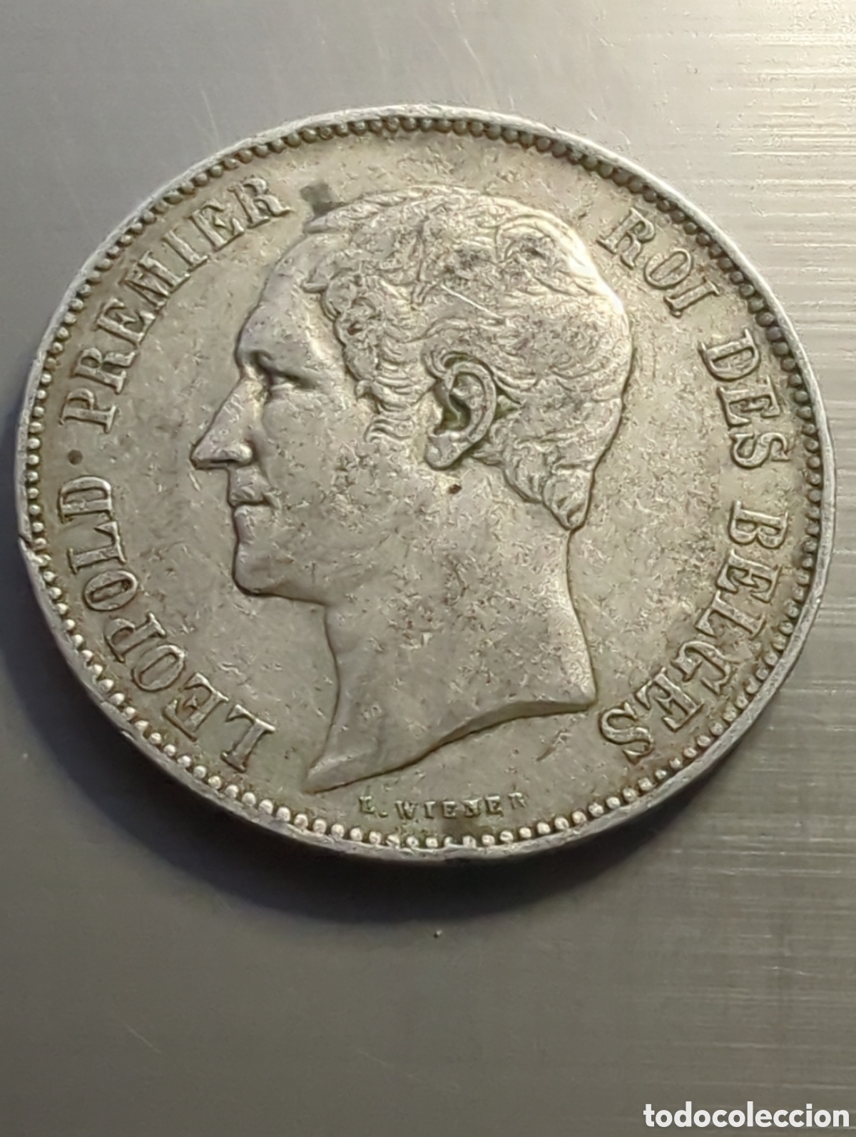Monete antiche di Europa: B&eacute;lgica 5 francos 1865 escasa plata