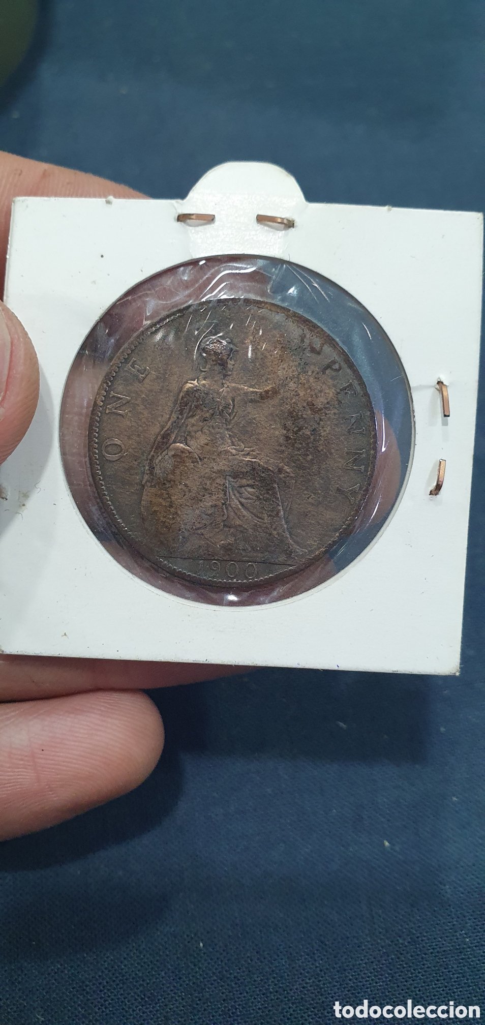 Monedas antiguas de Europa: One Penny 1900. (L129) - Foto 3