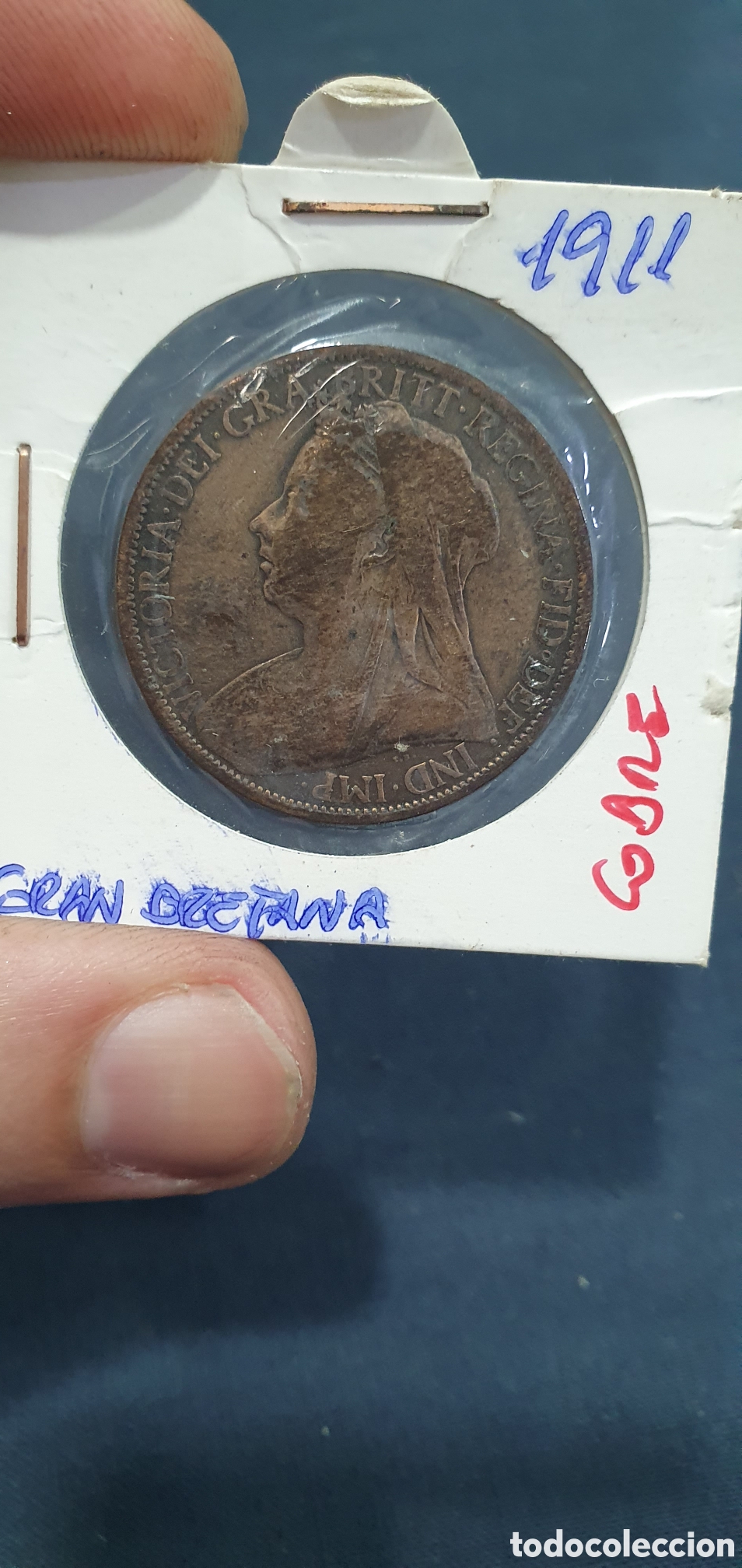 Monedas antiguas de Europa: One Penny 1900. (L129) - Foto 4
