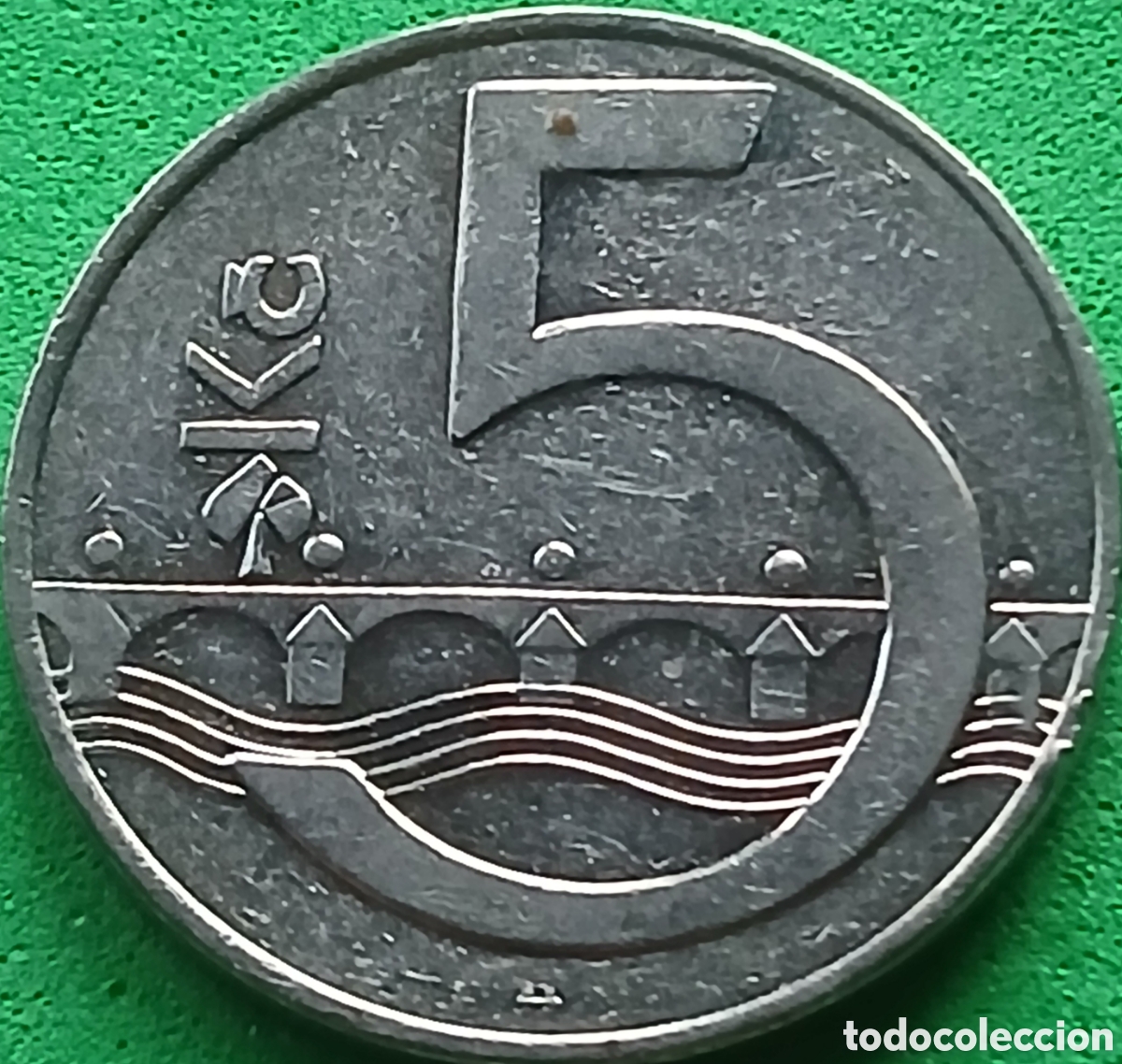 Monedas antiguas de Europa: Rep&uacute;blica Checa 5 coronas 1993 km#8
