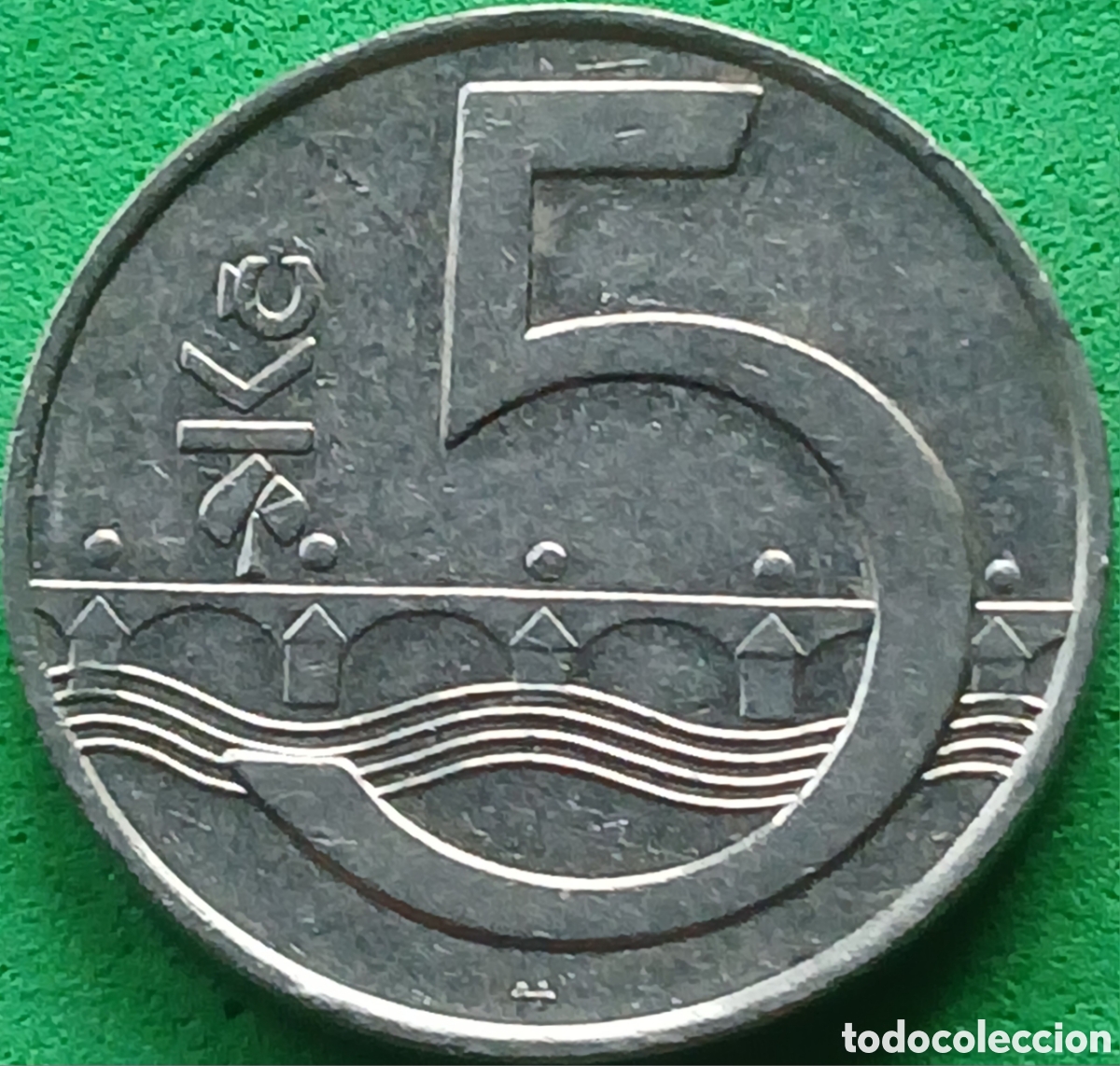 Monedas antiguas de Europa: Rep&uacute;blica Checa 5 coronas 1995 km#8