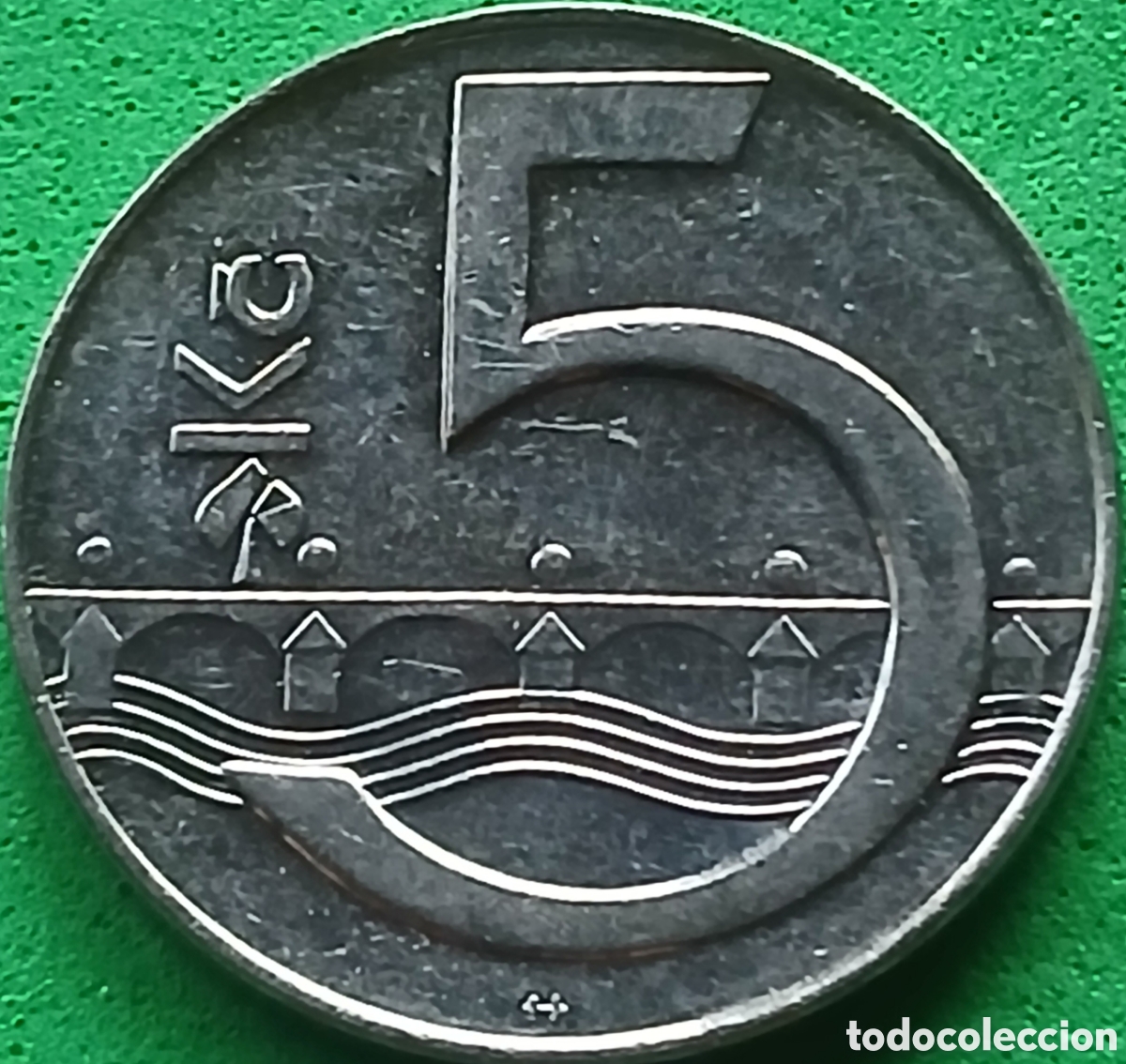 Monedas antiguas de Europa: Rep&uacute;blica Checa 5 coronas 1996 km#8