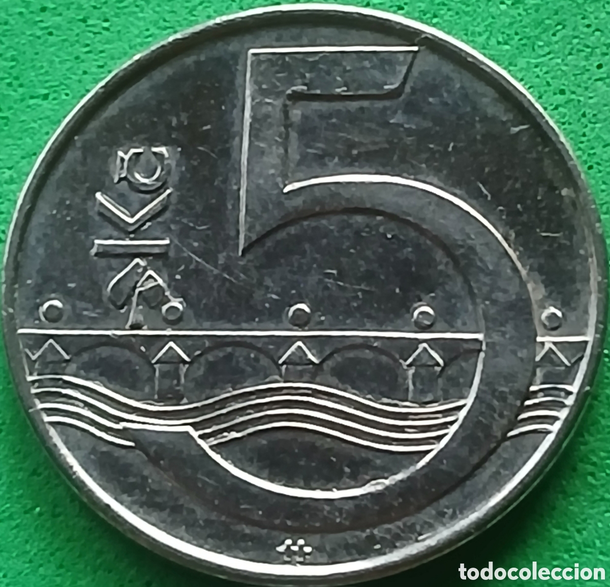 Monedas antiguas de Europa: Rep&uacute;blica Checa 5 coronas 2008 km#8