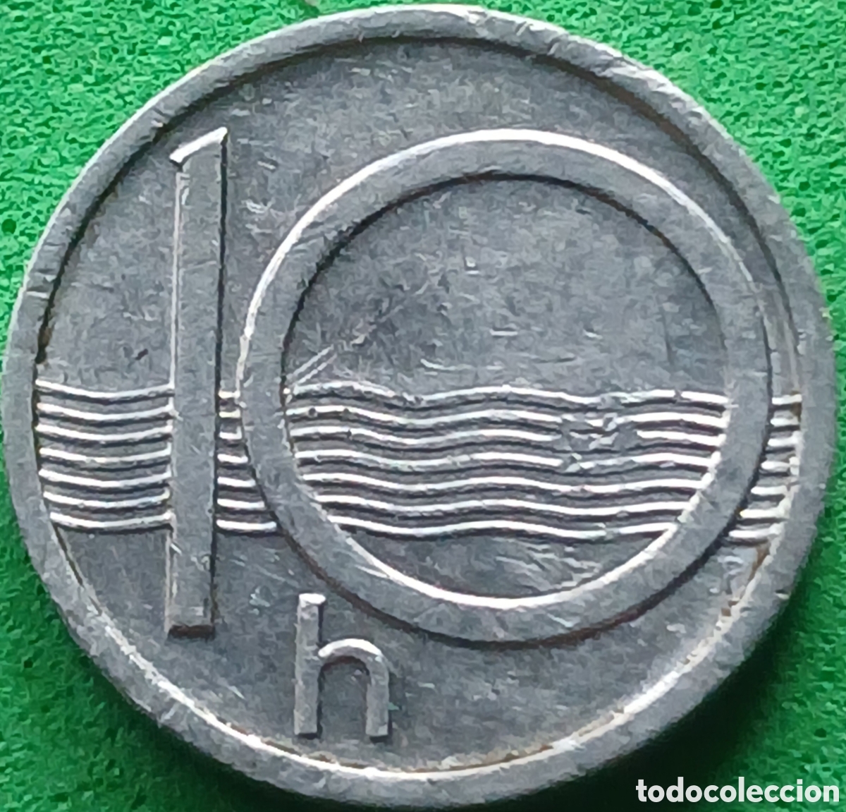 Monedas antiguas de Europa: Rep&uacute;blica Checa 10 hellers 1993 km#6 ceca &rdquo;HM&rdquo; - ( castillo) Hamburgo, Alemania