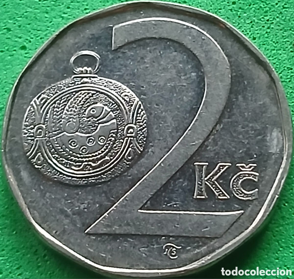Monedas antiguas de Europa: Rep&uacute;blica Checa 2 coronas 1993 km#9