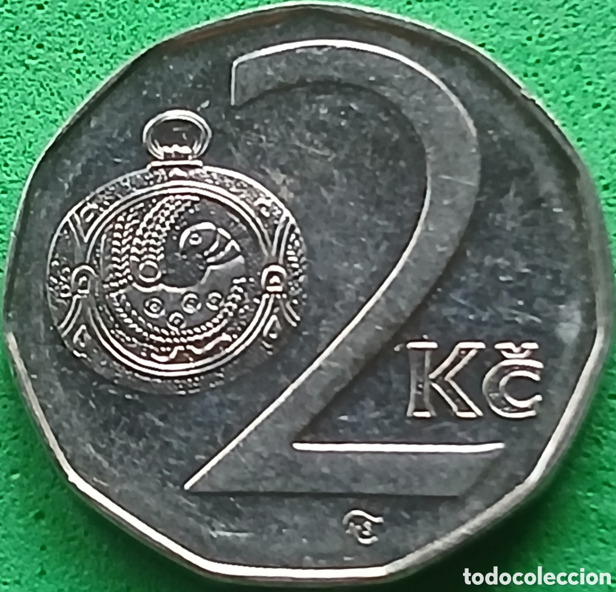 Monedas antiguas de Europa: Rep&uacute;blica Checa 2 coronas 1997 km#9