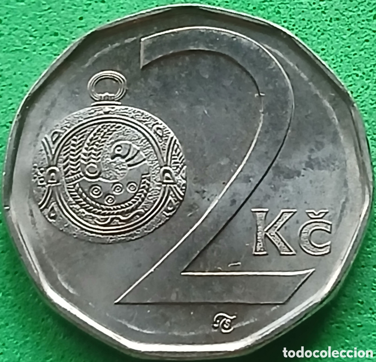 Monedas antiguas de Europa: Rep&uacute;blica Checa 2 coronas 2001 km#9