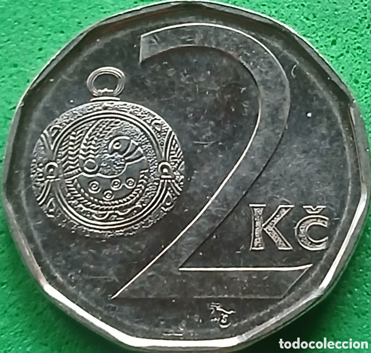 Monedas antiguas de Europa: Rep&uacute;blica Checa 2 coronas 2002 km#9