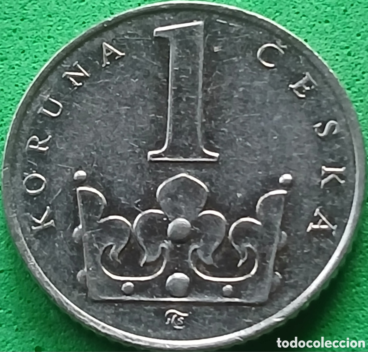 Monedas antiguas de Europa: Rep&uacute;blica Checa 1 corona 1994 km#7