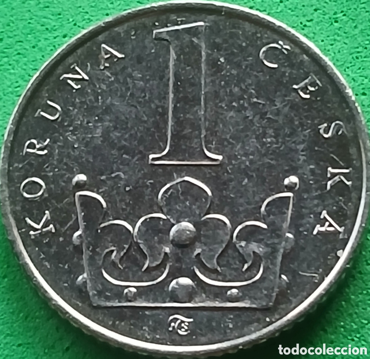 Monedas antiguas de Europa: Rep&uacute;blica Checa 1 corona 1996 km#7