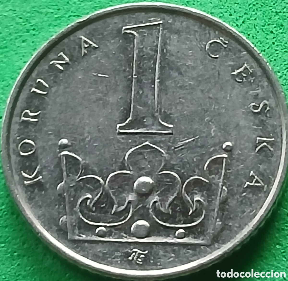 Monedas antiguas de Europa: Rep&uacute;blica Checa 1 corona 2008 km#7