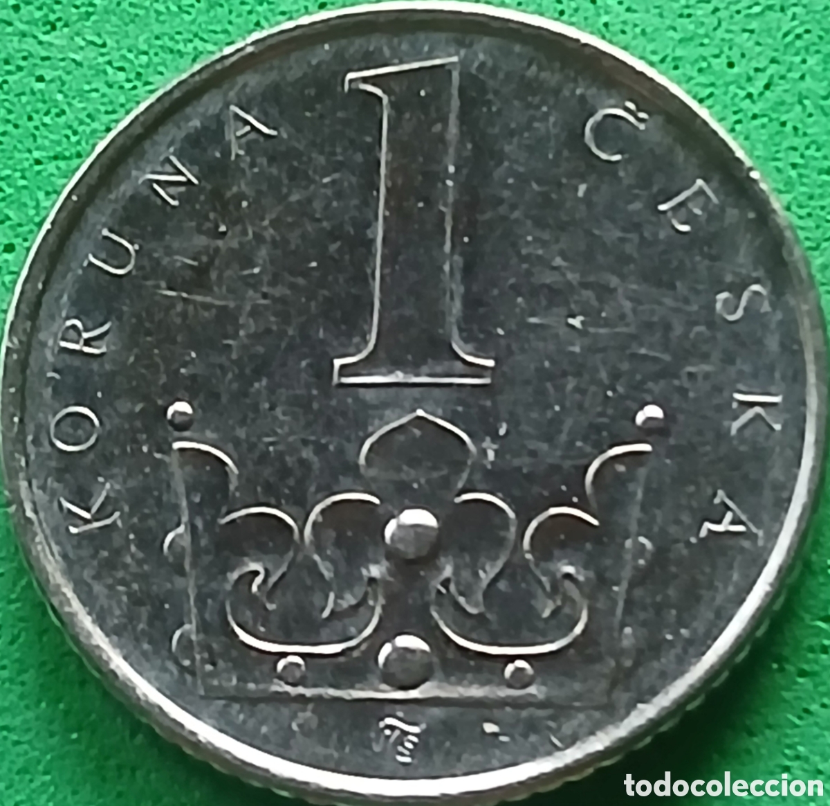 Monedas antiguas de Europa: Rep&uacute;blica Checa 1 corona 2015 km#7