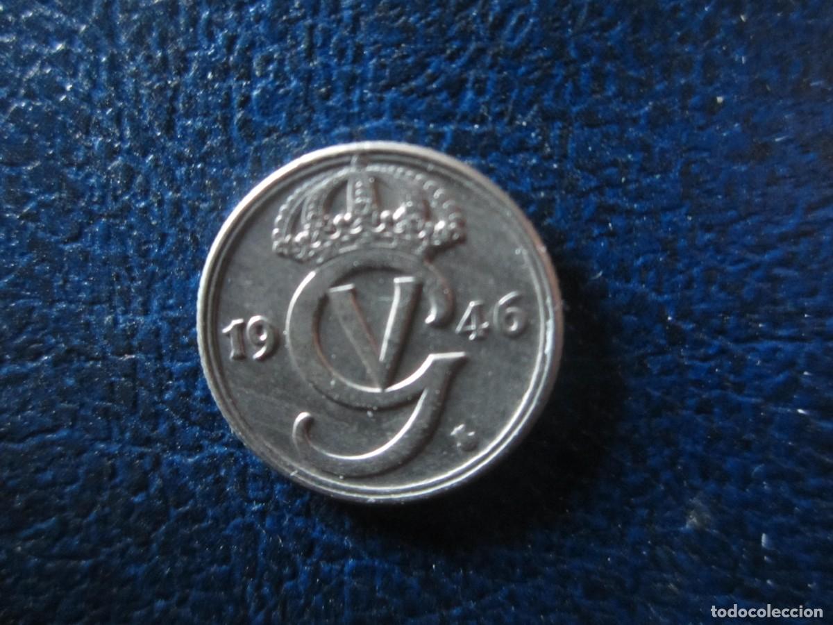 Monedas antiguas de Europa: Suecia 10 ore 1946 .