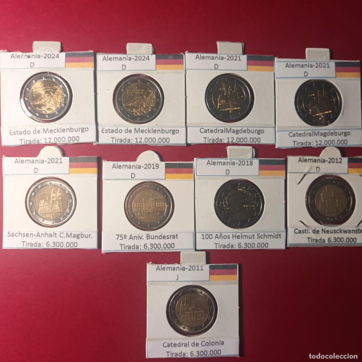 Monete antiche di Europa: Monedas 2 &euro; Conmemorativas Alemania. Lote MI - 59