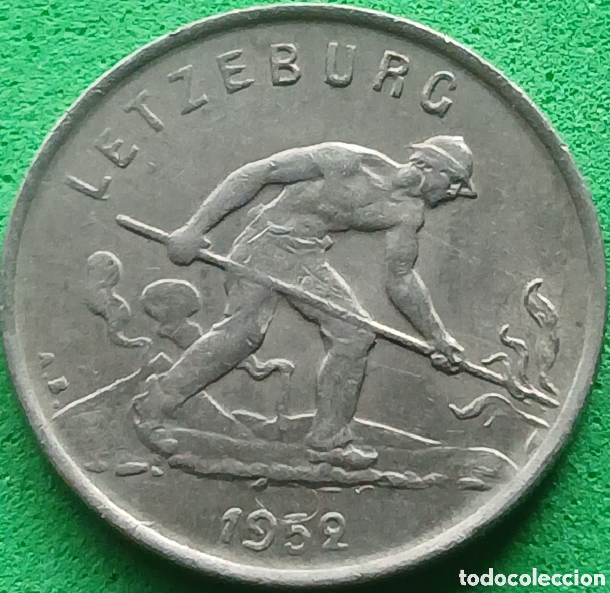 Monedas antiguas de Europa: Luxemburgo 1 franco 1952 km#46.2