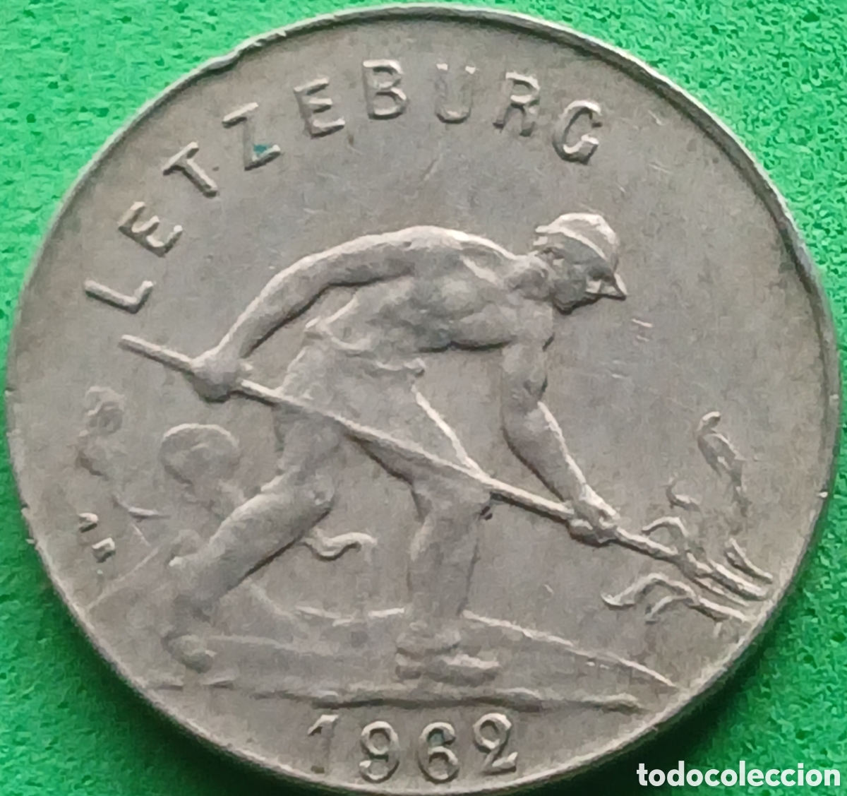 Monedas antiguas de Europa: Luxemburgo 1 franco 1962 km#46.2