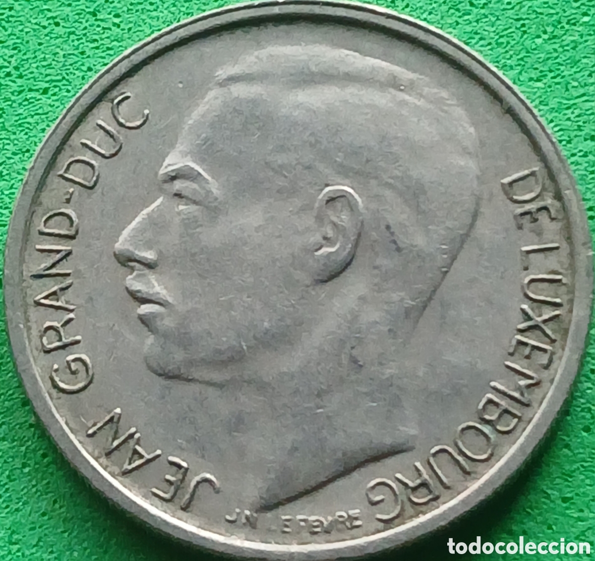 Monedas antiguas de Europa: Luxemburgo 1 franco 1965 km#55