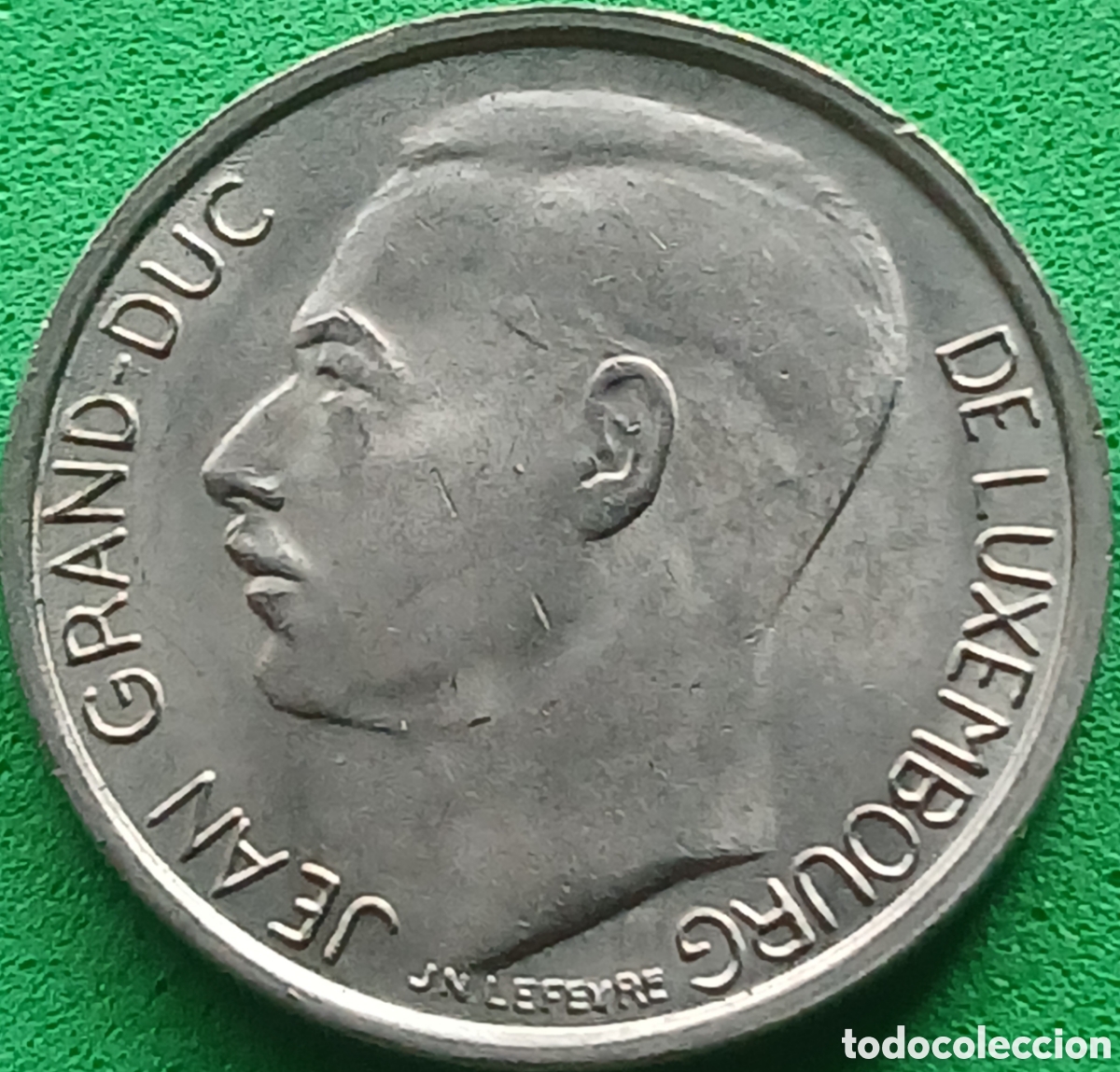 Monedas antiguas de Europa: Luxemburgo 1 franco 1978 km#55