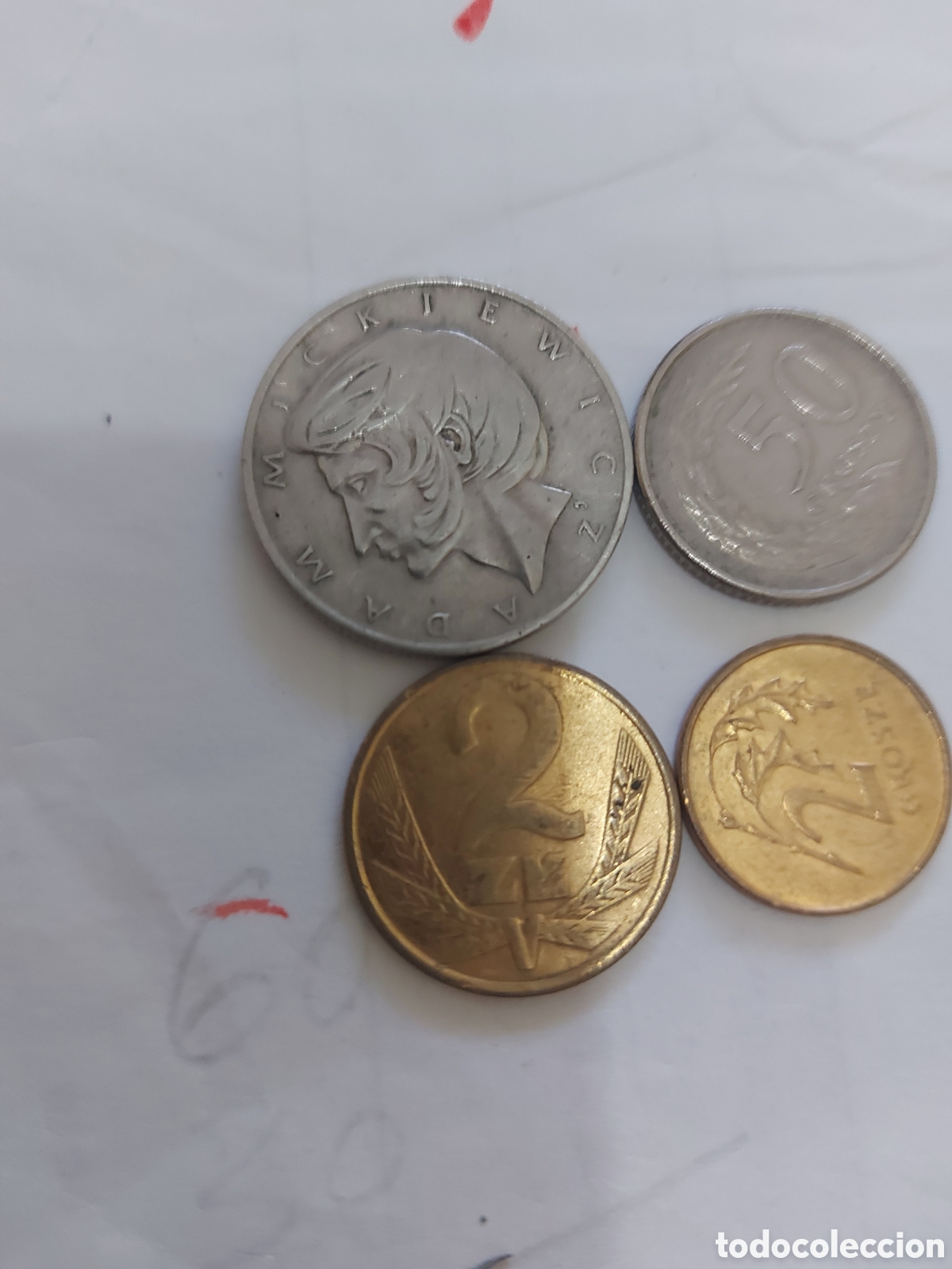 Monedas antiguas de Europa: 4 monedas de Polonia de - Foto 3