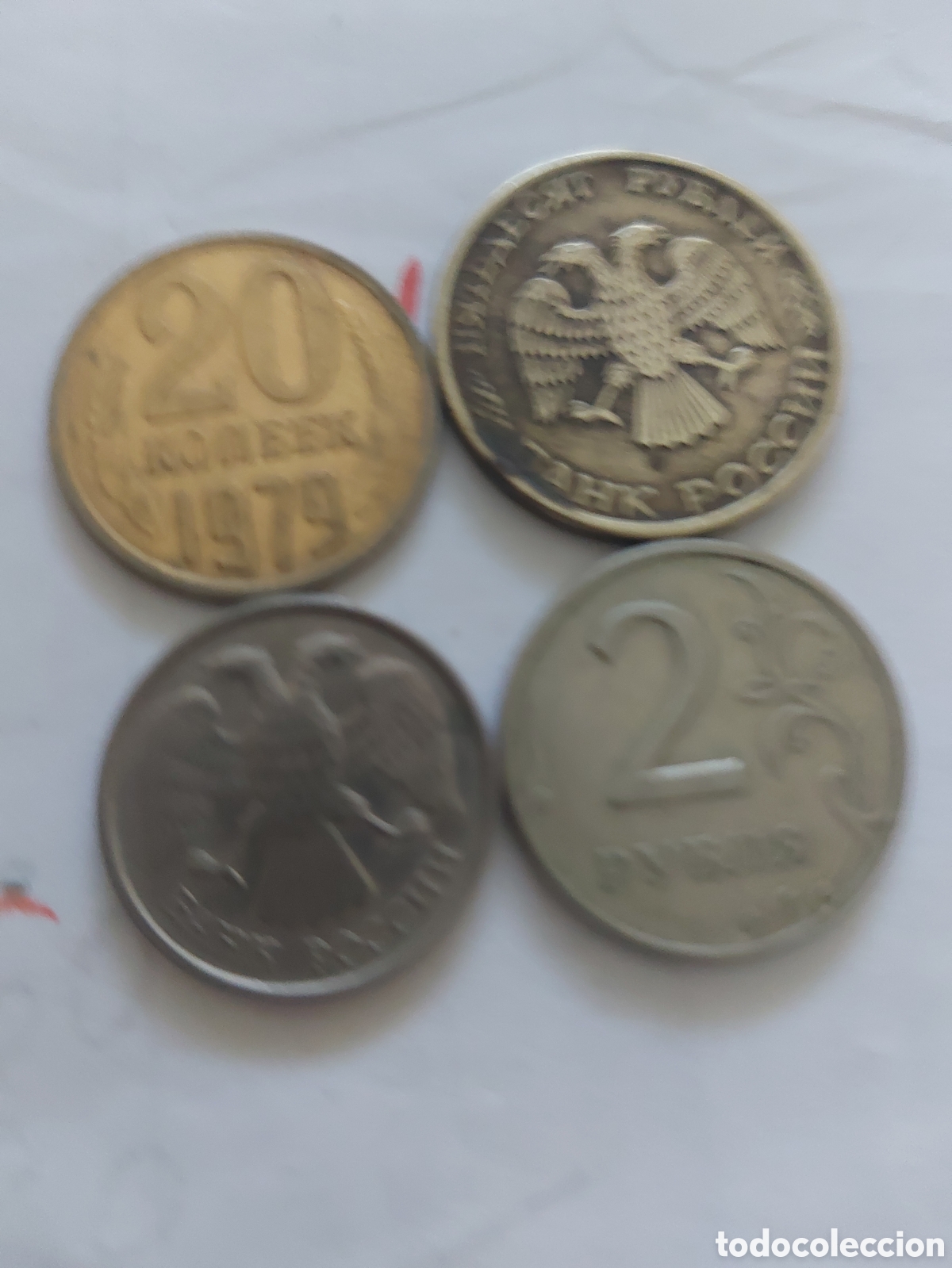 Monedas antiguas de Europa: 4 monedas de Rusia de - Foto 2