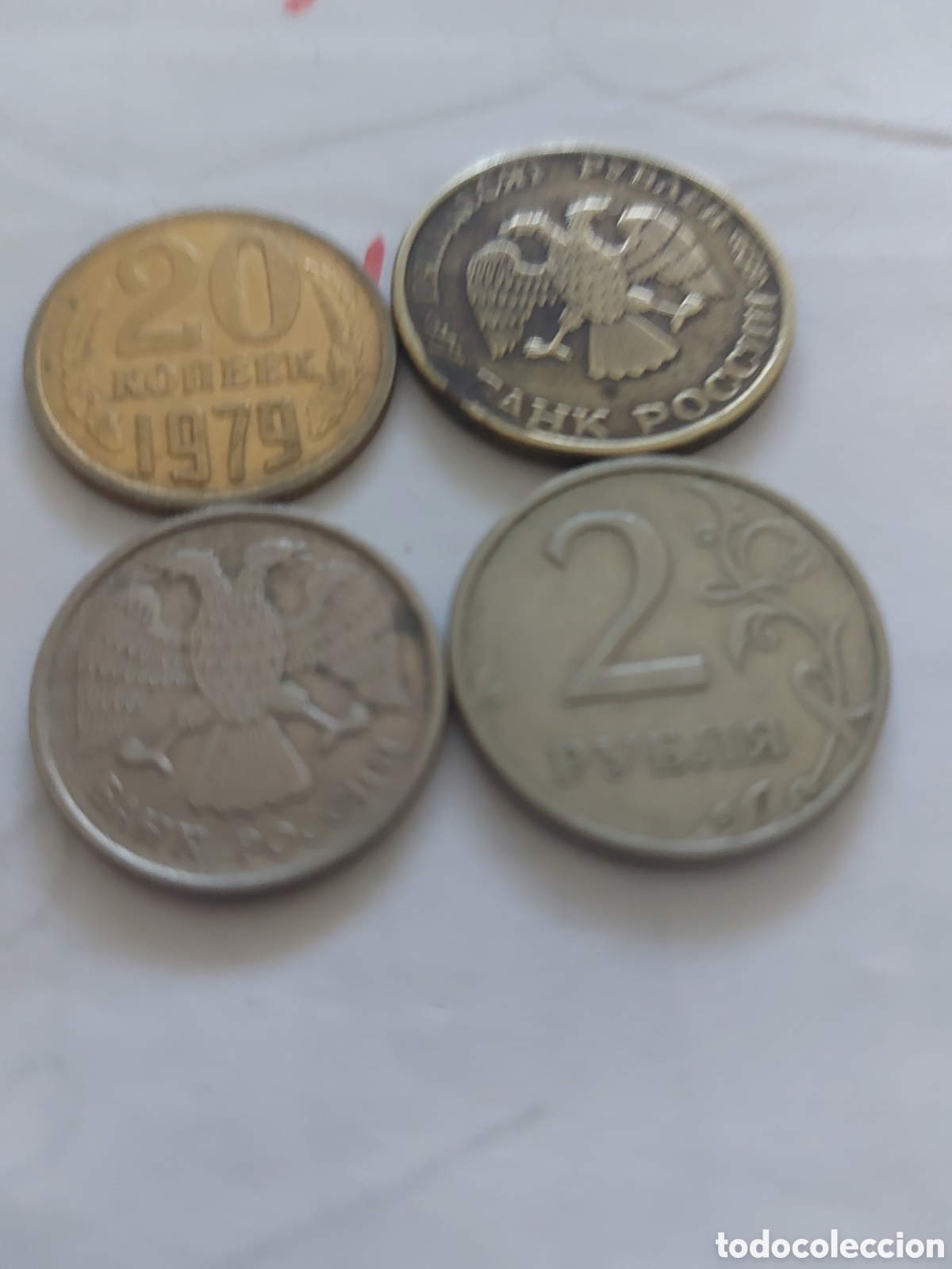 Monedas antiguas de Europa: 4 monedas de Rusia de