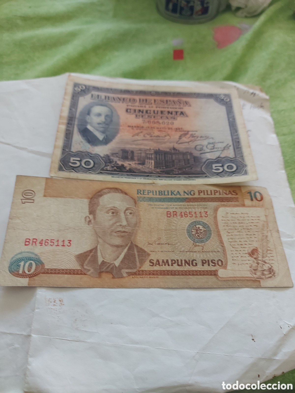 Alte M&uuml;nzen aus Europa: 1 deEspa&ntilde;a y1d Pilipinas