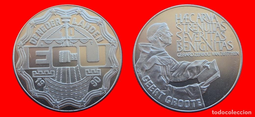 Monedas antiguas de Europa: 10 ECU 1990 HOLANDA PAISES BAJOS-9794SC