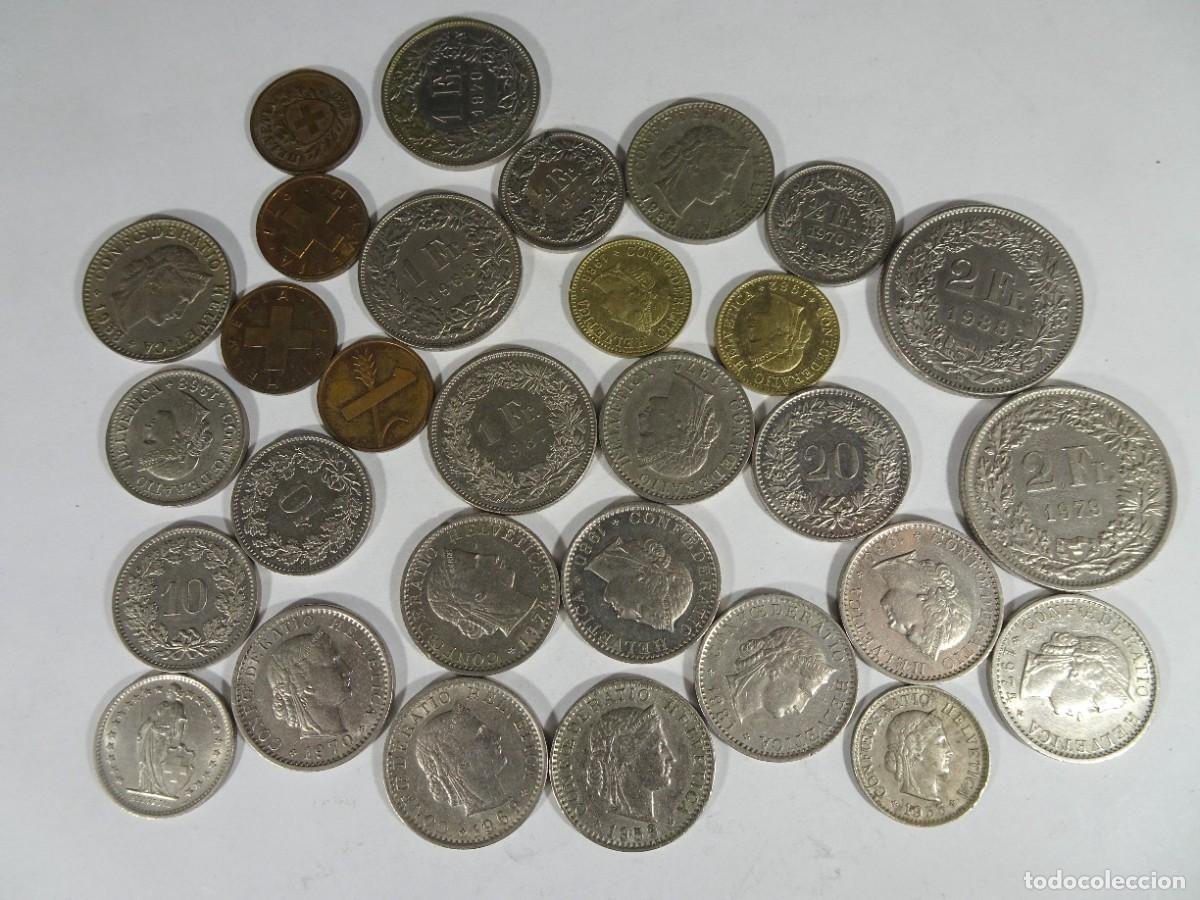 Alte M&uuml;nzen aus Europa: LOTE DE ANTIGUAS MONEDAS SUIZA, VARIADAS, VER FOTOS