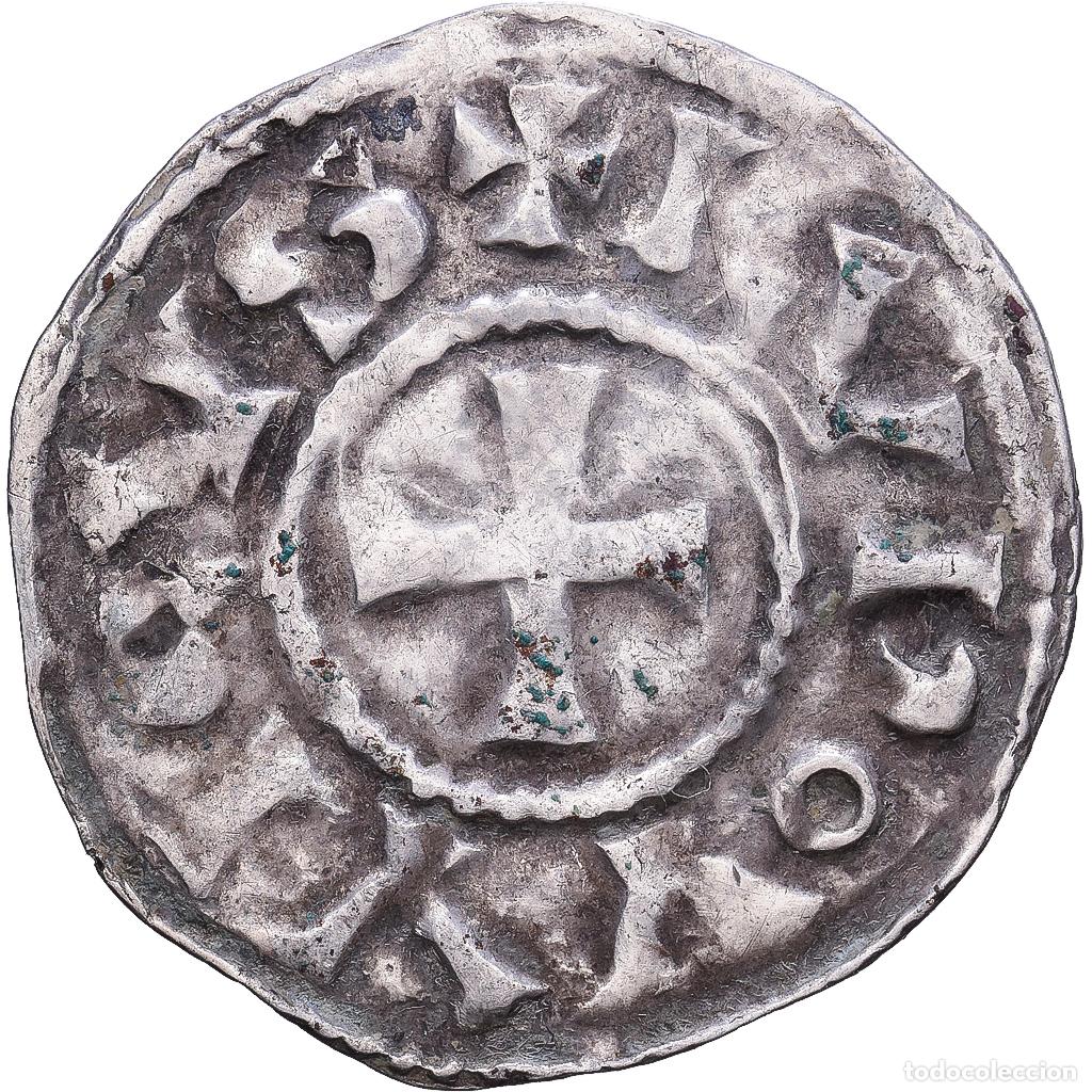 Old Coins of Europe: [#1203345] Francia, Louis l'aveugle, Denarius, 890-905, Arles, Plata, MBC