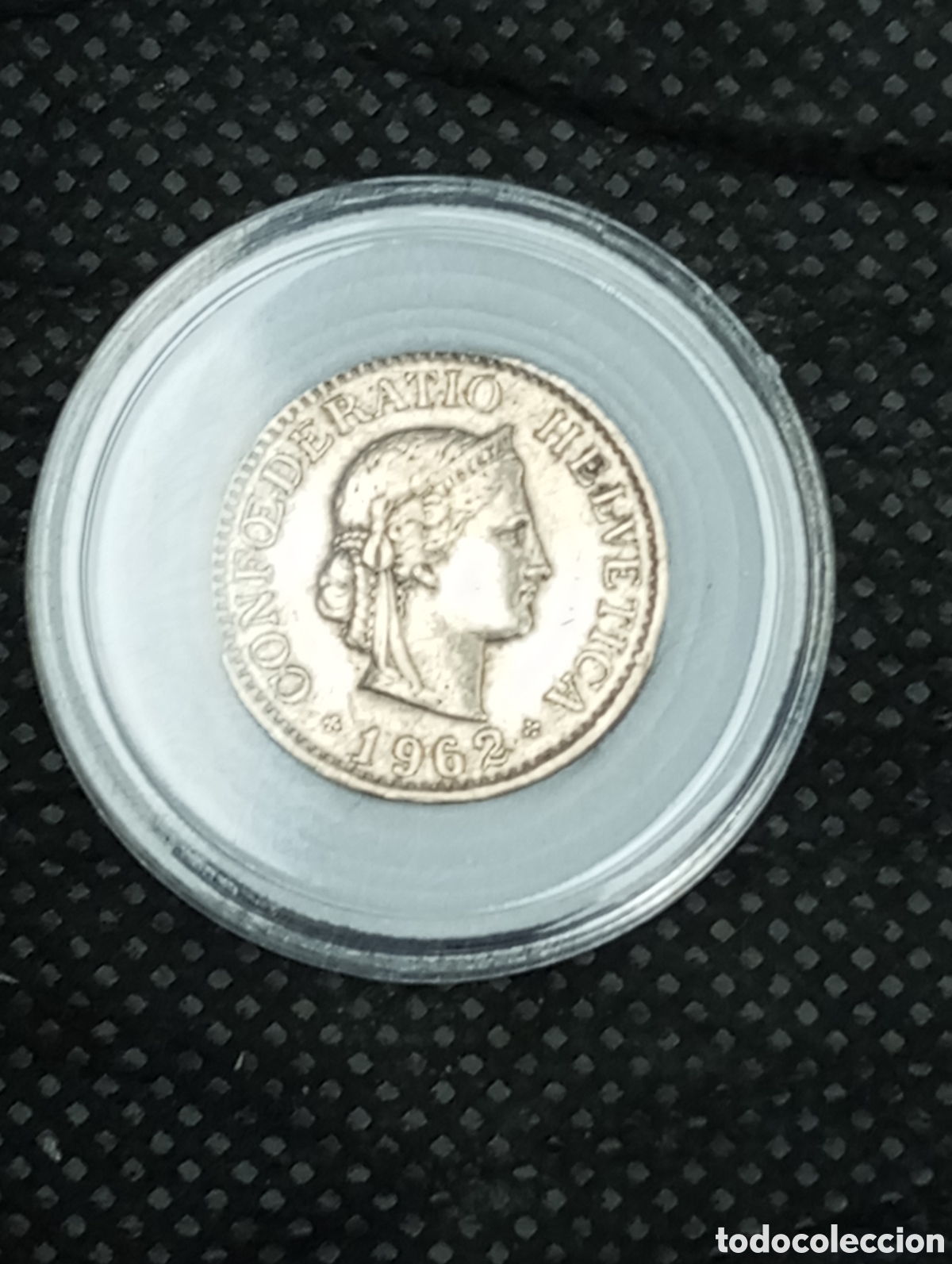 Monedas antiguas de Europa: Moneda suiza 1962 10 c&eacute;ntimos
