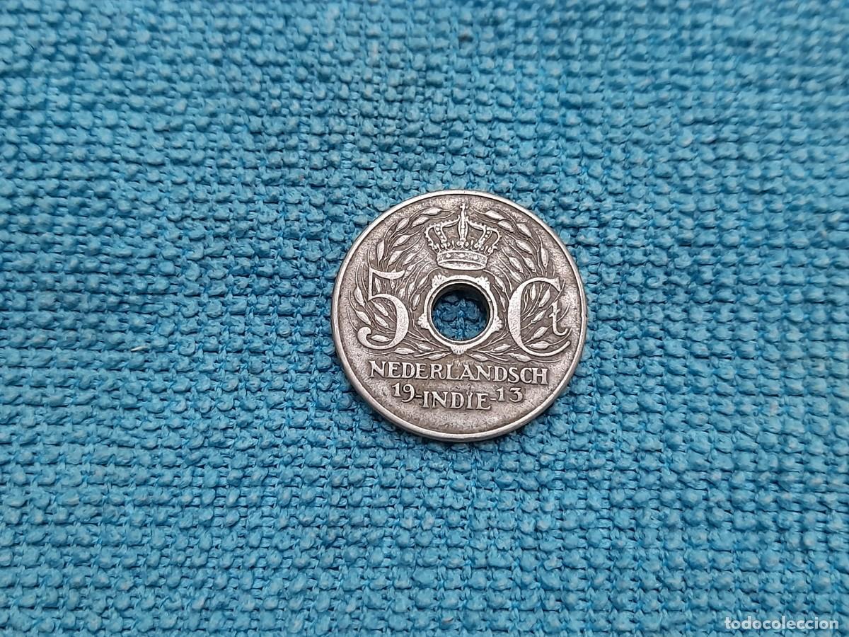 Monedas antiguas de Europa: Indias Orientales Neerlandesas, 5 Cents 1913