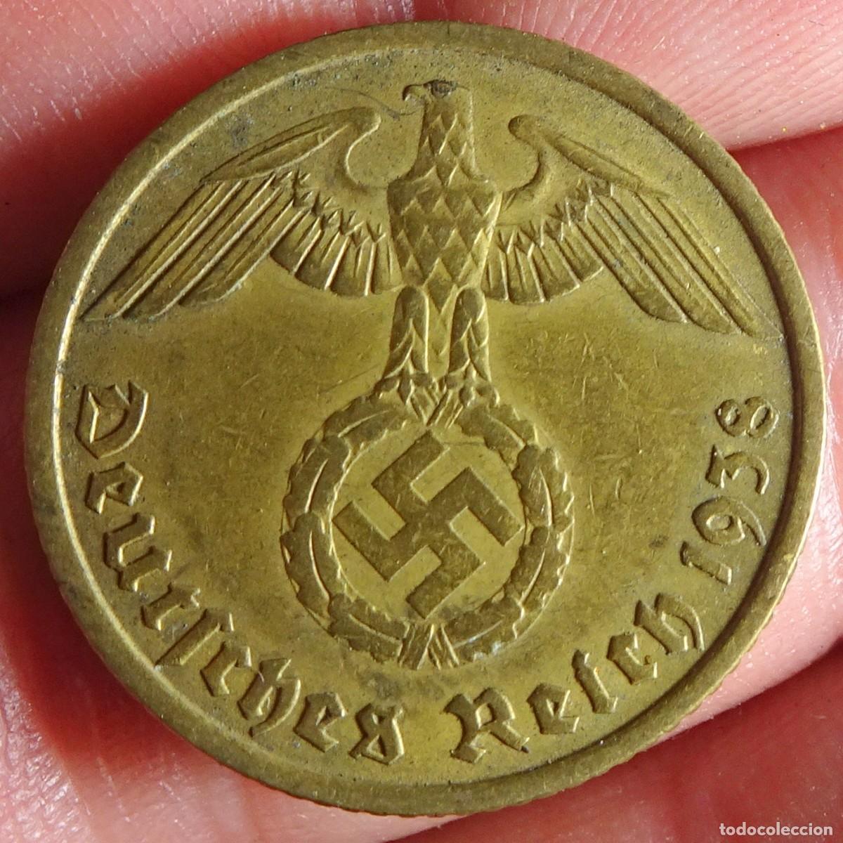 Monnaies anciennes de Europe: ANTIGUA MONEDA ALEMANIA NAZI, 10 REICHSPFENNIG, ESV&Aacute;STICA, VER FOTOS