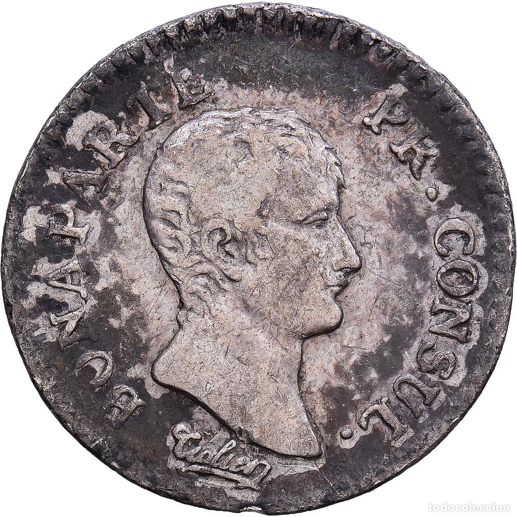 Monedas antiguas de Europa: [#1203340] Francia, 1/4 Franc, Napol&eacute;on I, An 12, Perpignan, Plata, BC+, KM:653.8