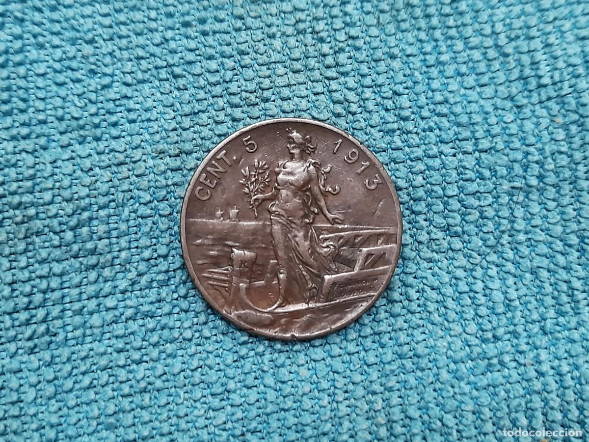 Monedas antiguas de Europa: Italia, 5 Centesimi 1913