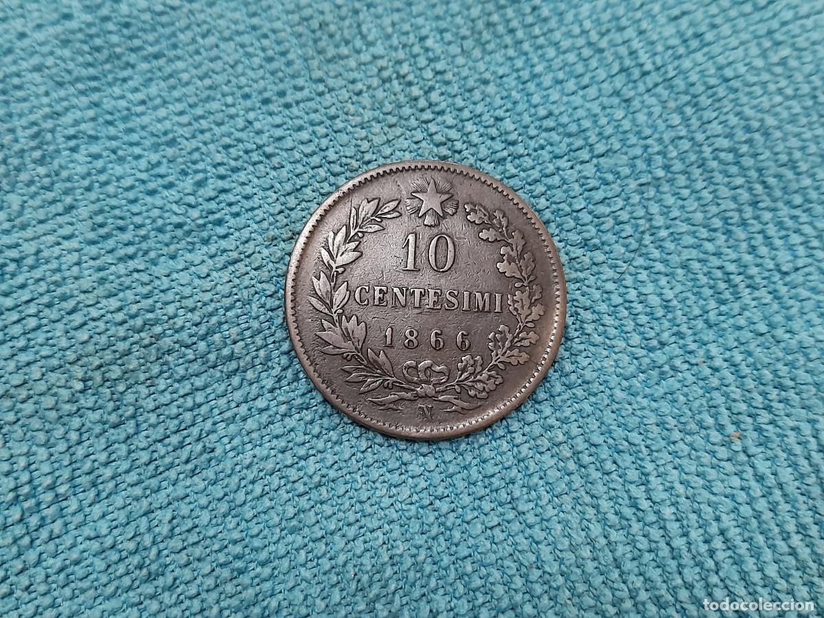 Monedas antiguas de Europa: Italia, 10 Centesimi 1866