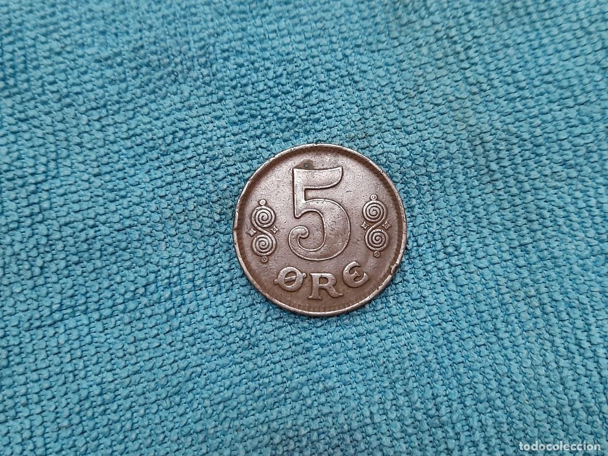 Monedas antiguas de Europa: Dinamarca, 5 Ore 1921 - Foto 2