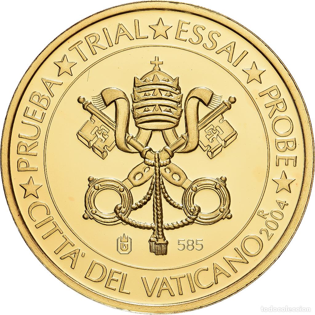 Monedas antiguas de Europa: [#1215662] CIUDAD DEL VATICANO, 5 Euro, L'Europe, 2004, Oro, FDC