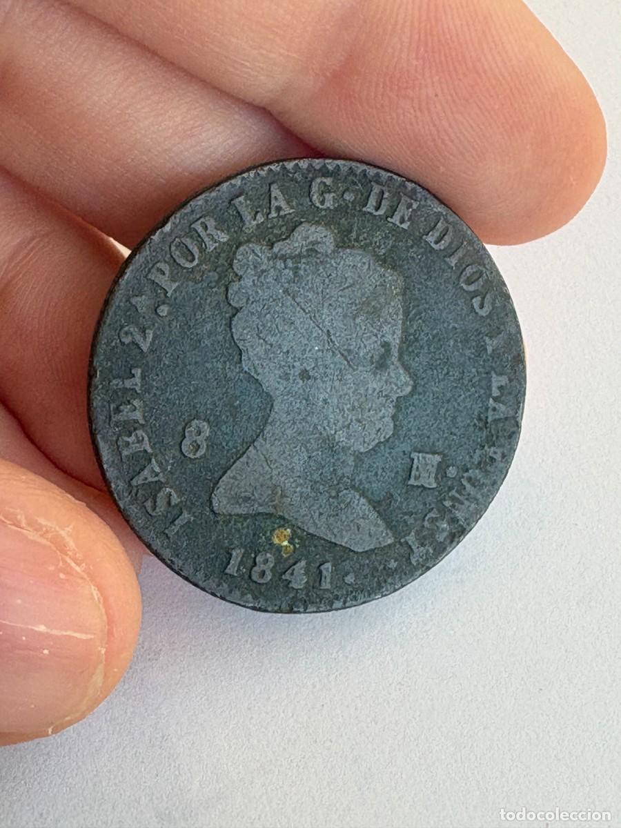 Monedas antiguas de Europa: Moneda Antigua 8 Maraved&iacute;s Isabel II (1841) - Ceca de Segovia