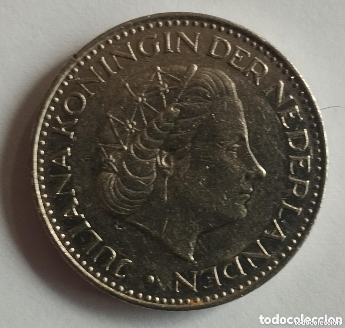 Alte M&uuml;nzen aus Europa: MONEDA DE HOLANDA 1 GULDEN 1969 (FOTO)
