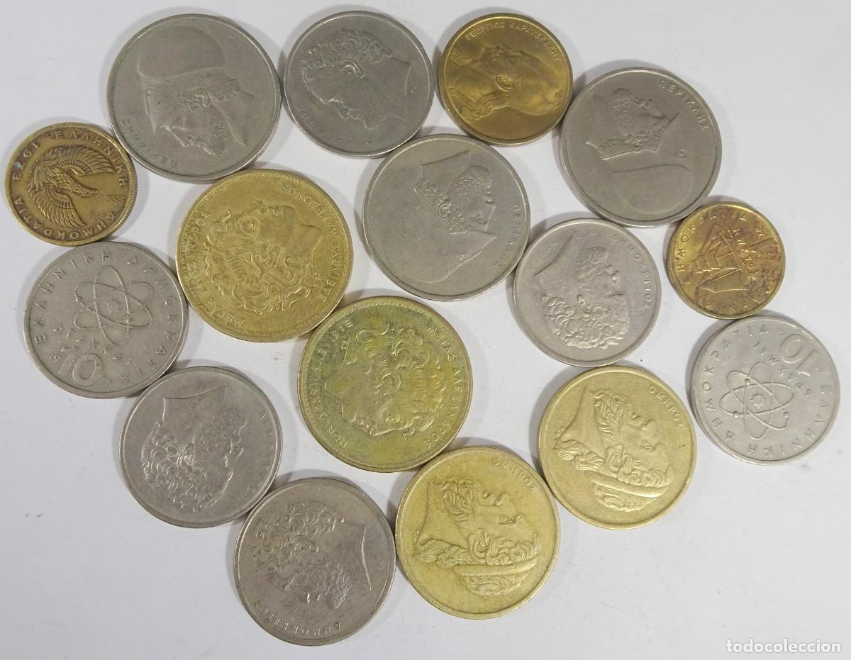 Monedas antiguas de Europa: LOTE DE ANTIGUAS MONEDAS GRECIA, VARIADAS, VER FOTOS