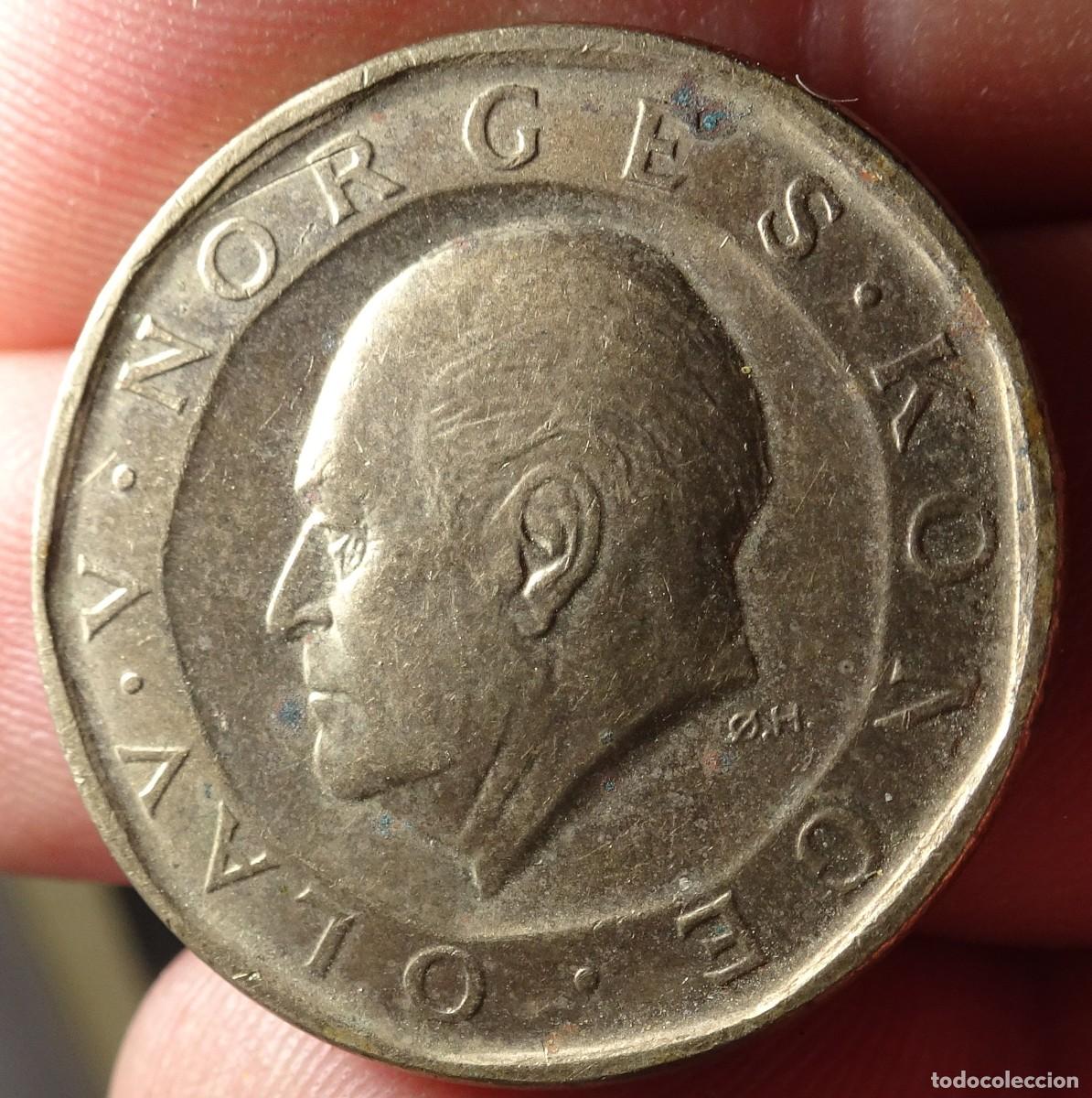 Monedas antiguas de Europa: ANTIGUA MONEDA DE 10 KR NORGES, NORUEGA, 1985, VER FOTOS