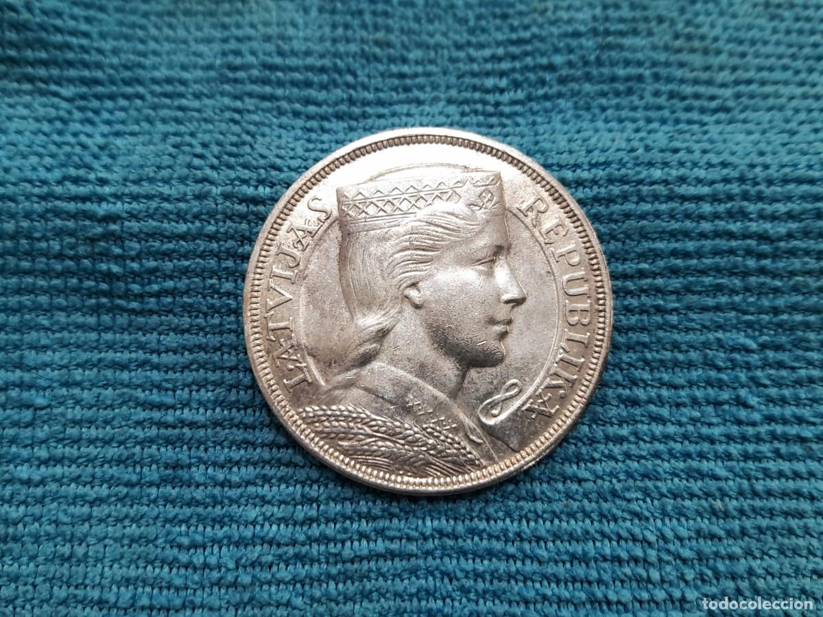 Monedas antiguas de Europa: Letonia, 5 Lati 1932 - Foto 2