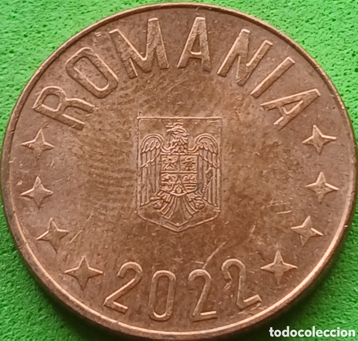 Monedas antiguas de Europa: Ruman&iacute;a 5 bani 2022 UC#2